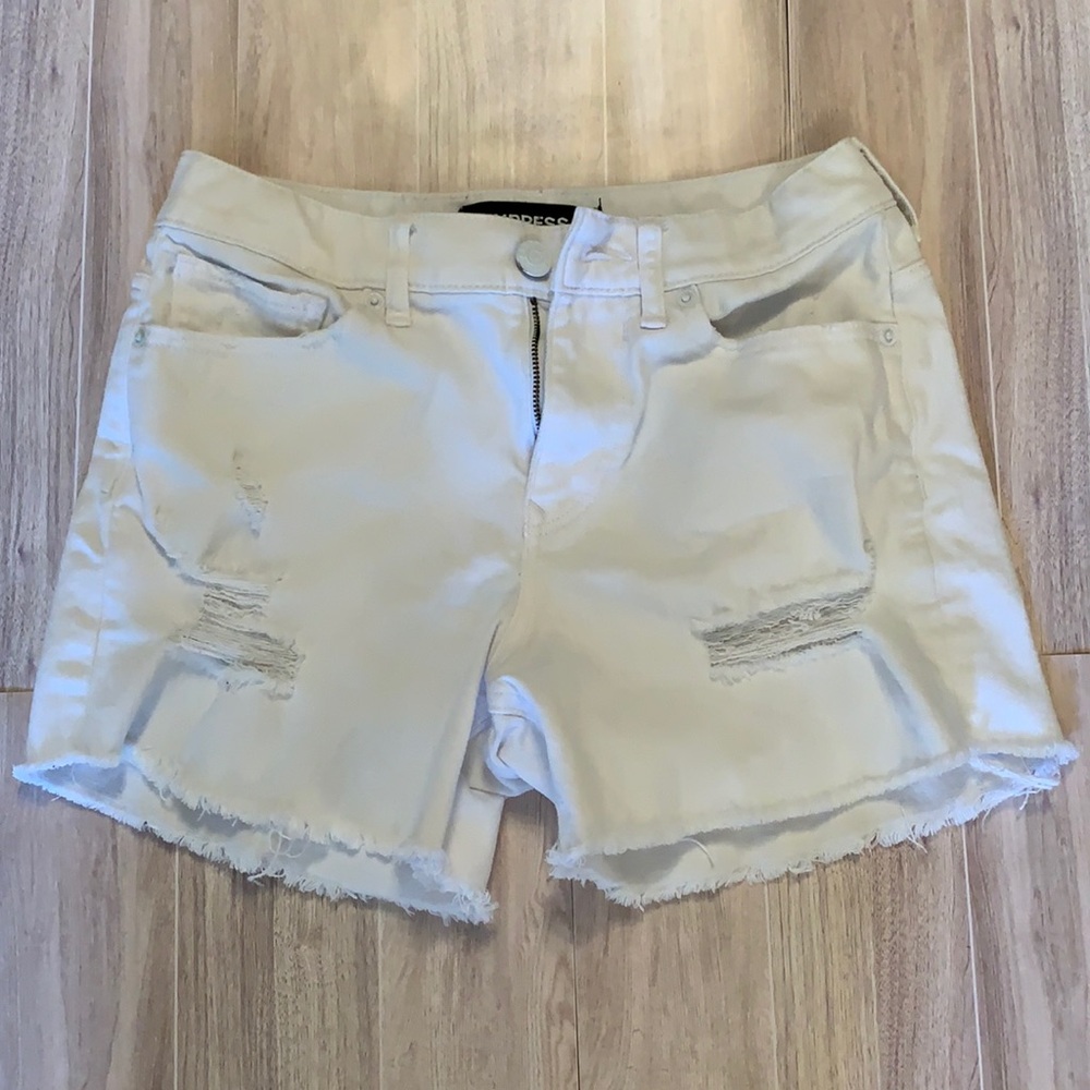 Express Jean Shorts Vintage High Rise